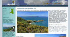 Desktop Screenshot of ceredigioncoastpath.org.uk