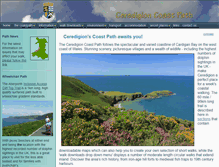 Tablet Screenshot of ceredigioncoastpath.org.uk